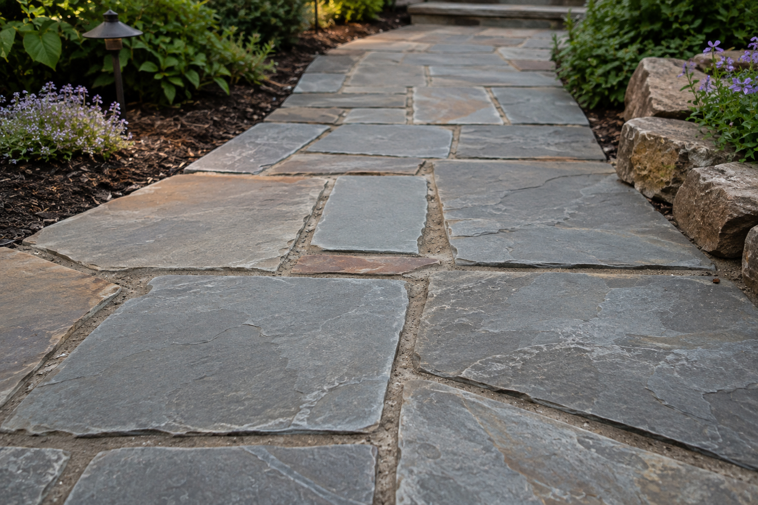 Bluestone entryway detail